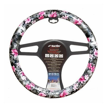 couvre volant fleur